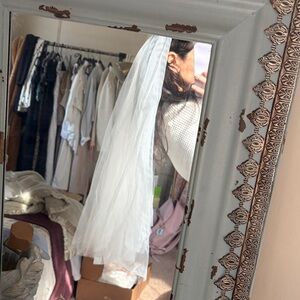 Drop Veil: Ivory Silk by One Blushing Bride